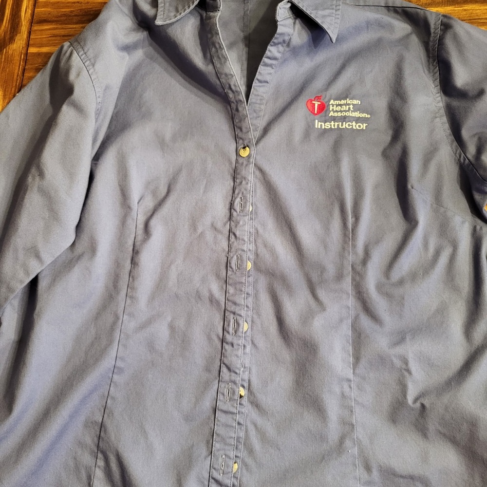 AHA CPR Instructor Button-Up Shirt